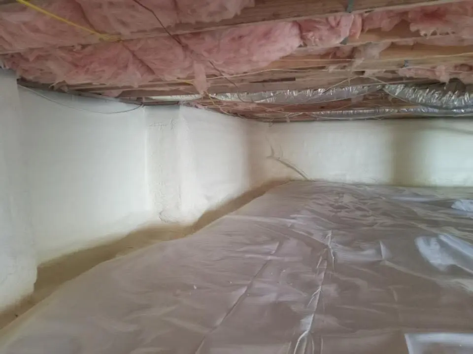 Crawl space encapsulation with closed-cell spray foam for Spray Foam Roofing in Whitehall